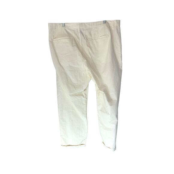 J.Crew Slouchy Boyfriend Chino Pant Cream Neutral Basic Straight Leg Size 33 - Picture 11 of 15